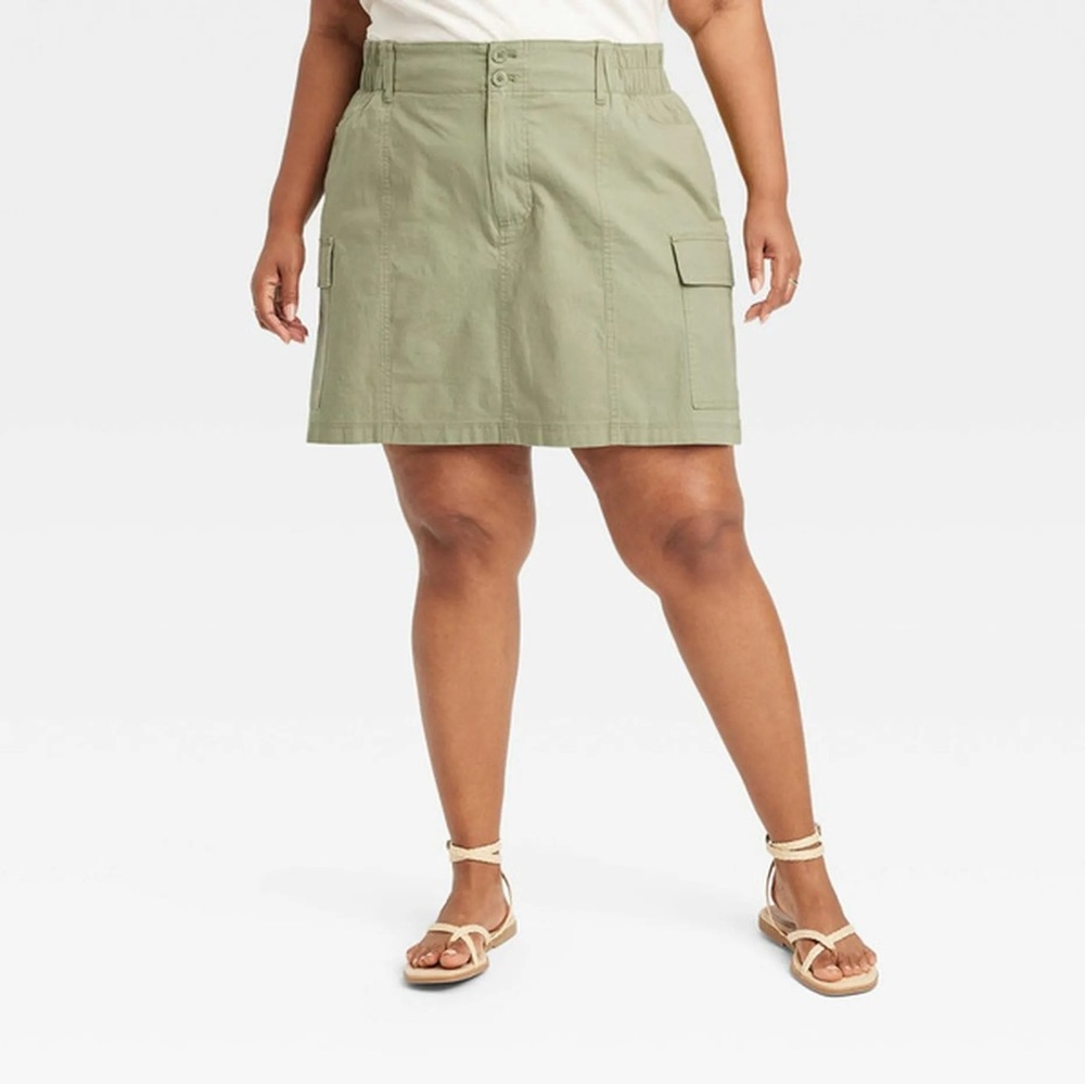 Ava & Viv A-Line Cargo Skirt